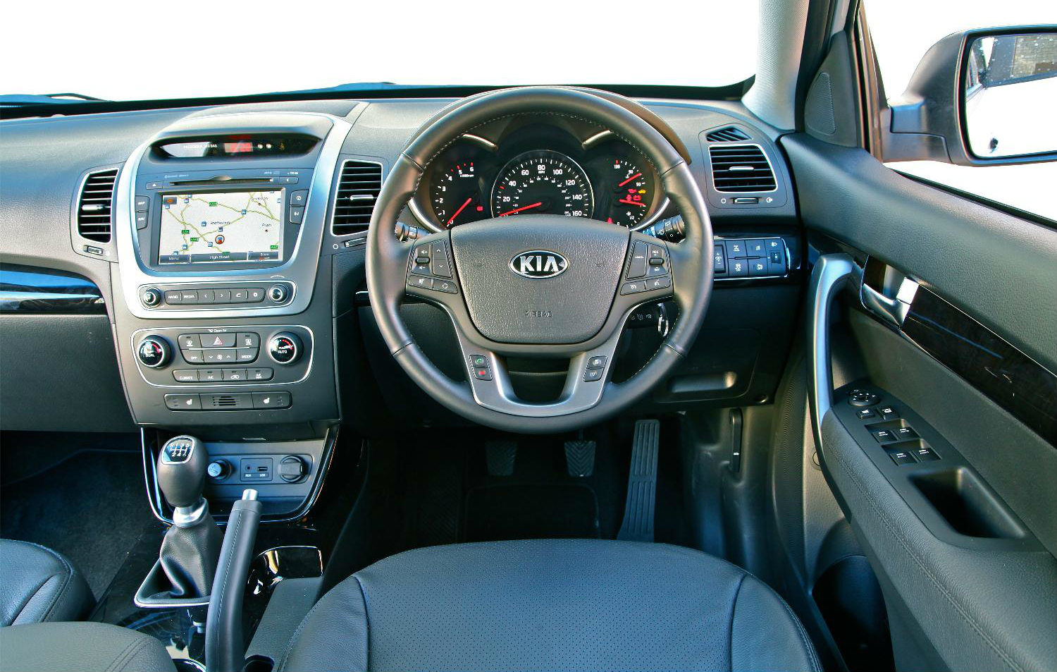 image of a kia sorento car interior