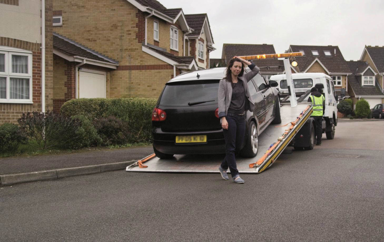 Black Golf being removed from owner