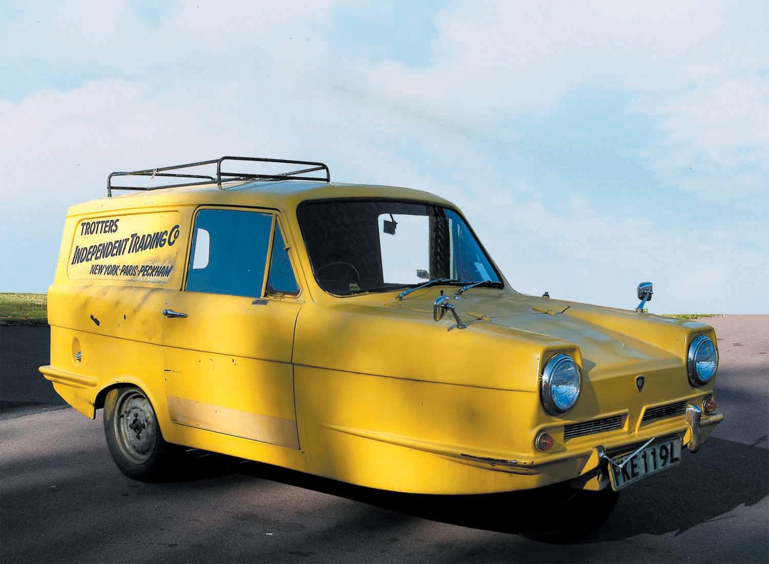 Yellow Reliant Robin made famous on Only Fools and Horses