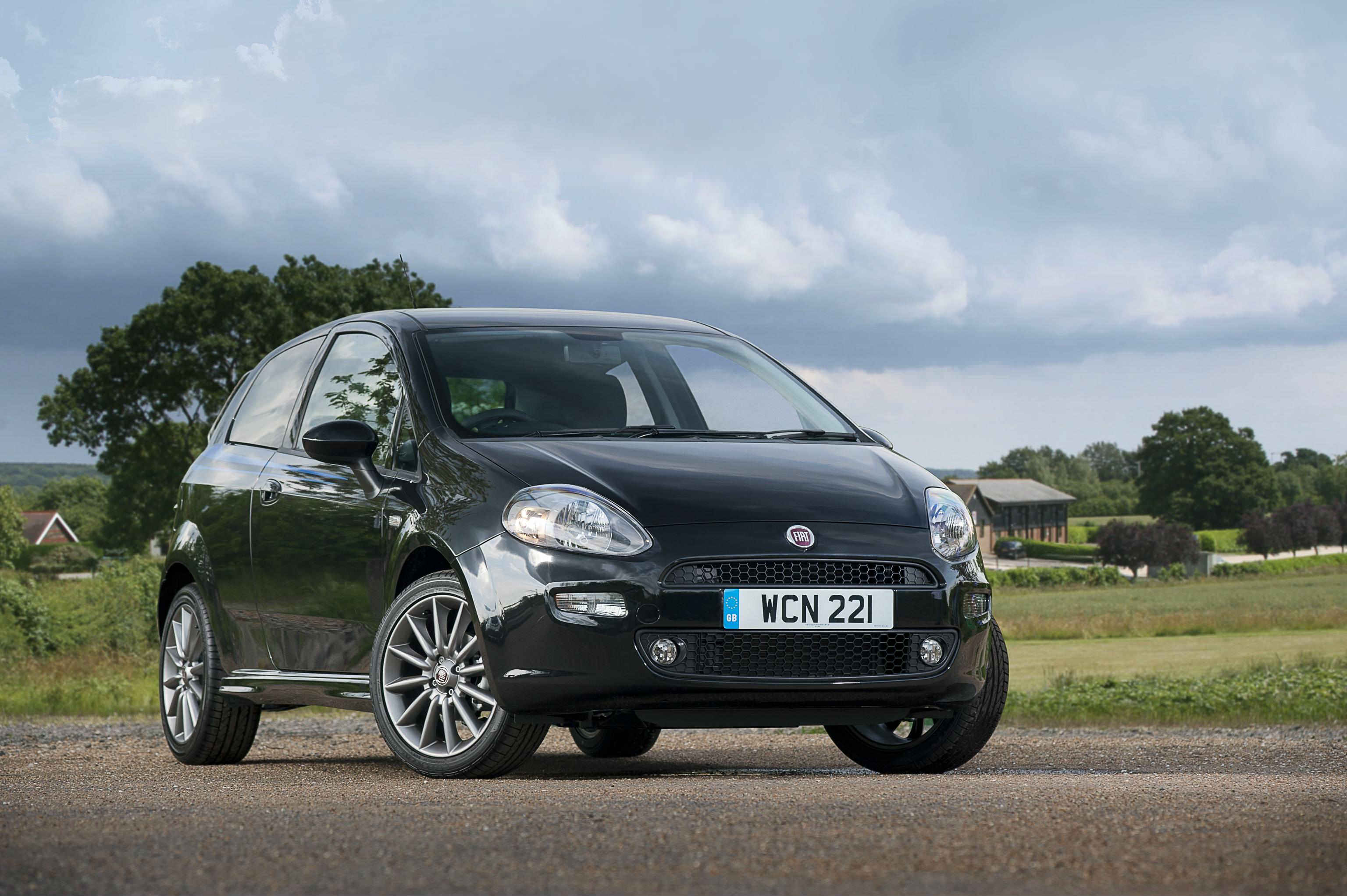 image of a black fiat punto car exterior