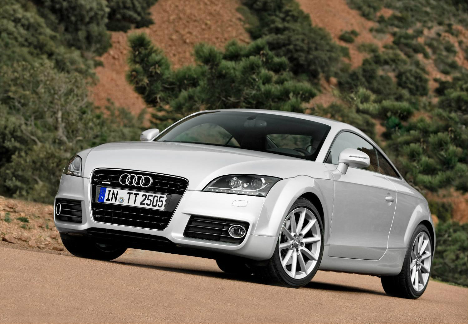 image of silver Audi TT quattro