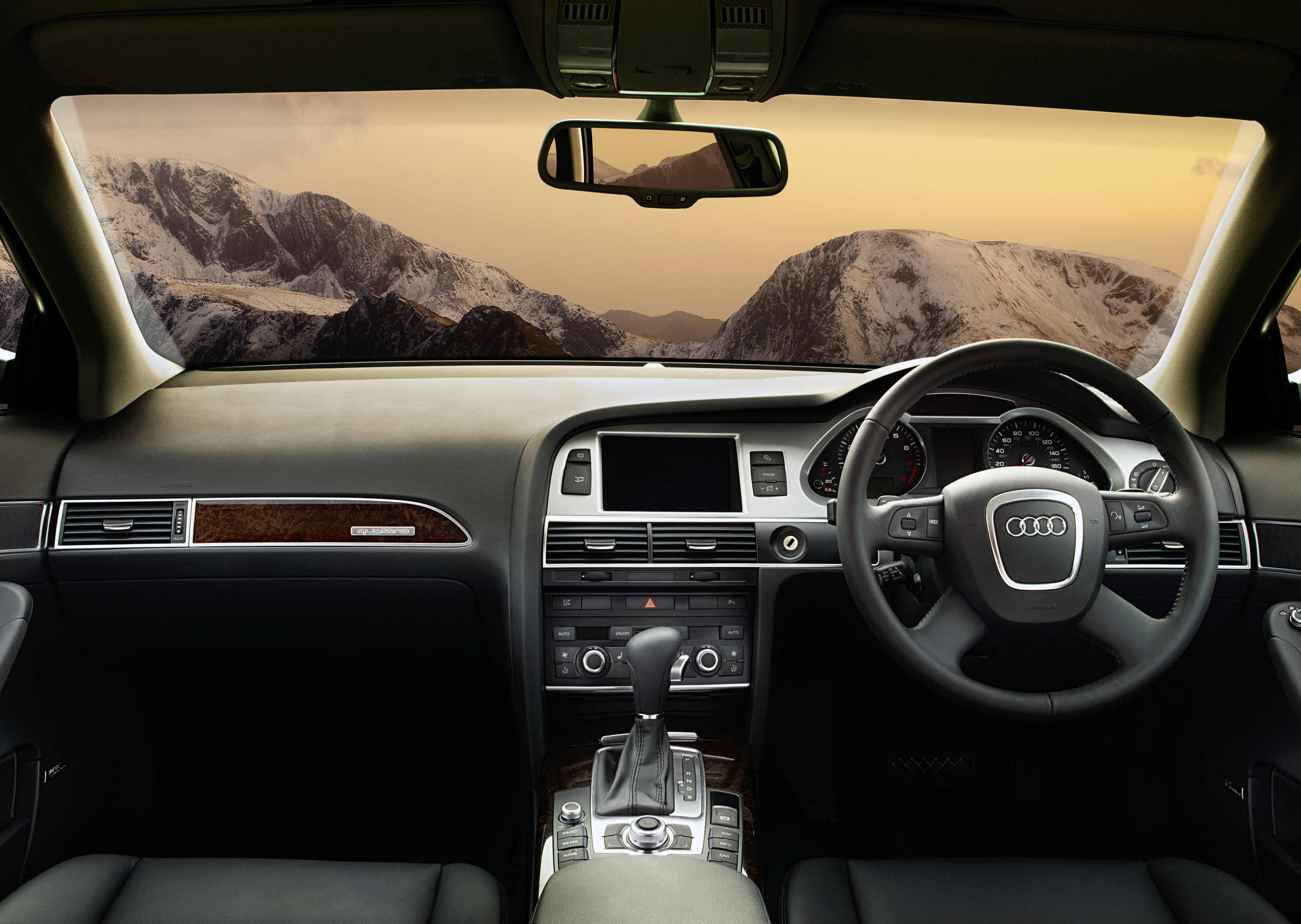 image of an audi a6 allroad car interior