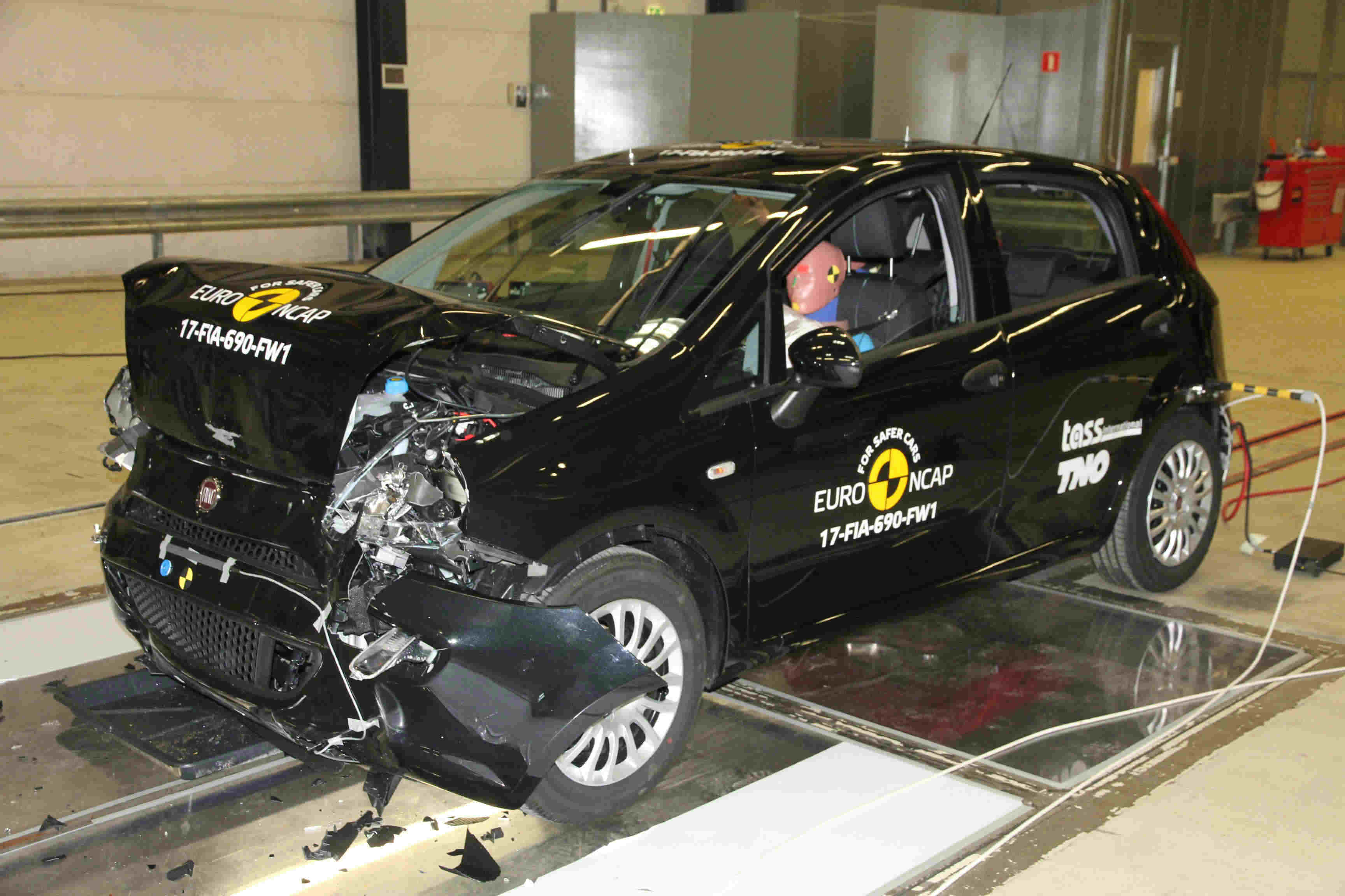 image of a fiat punto in a euro ncap crash test