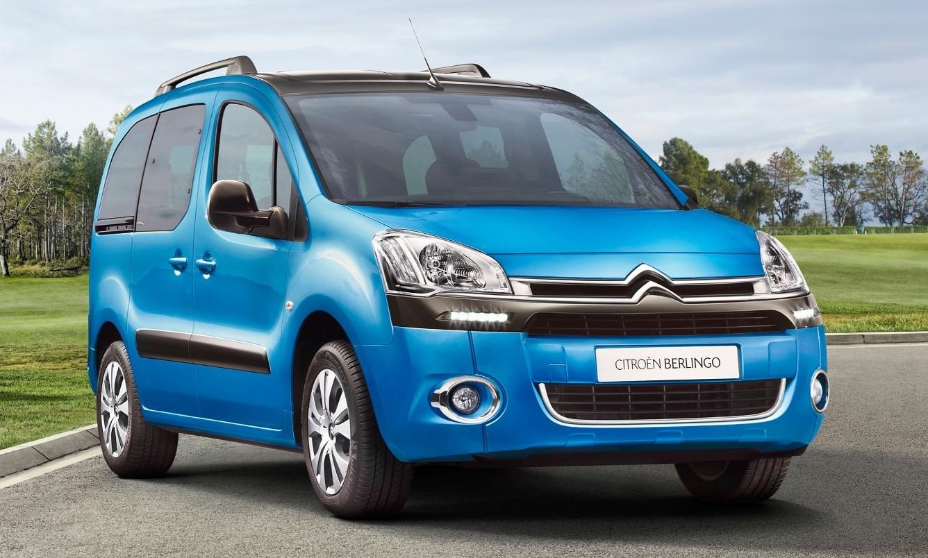 image of a blue citroen berlingo car van exterior