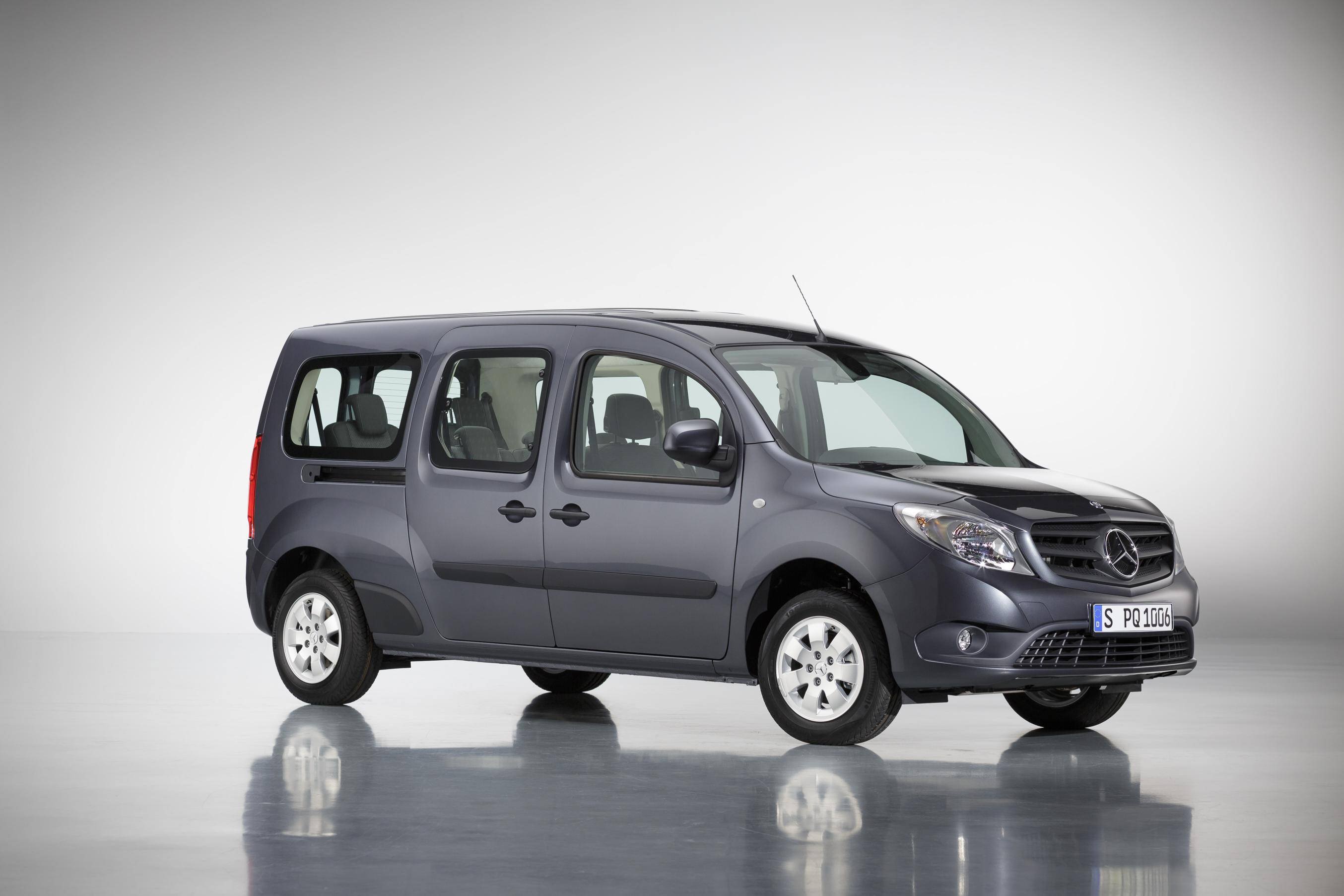 image of a grey mercedes-benz citan car van exterior