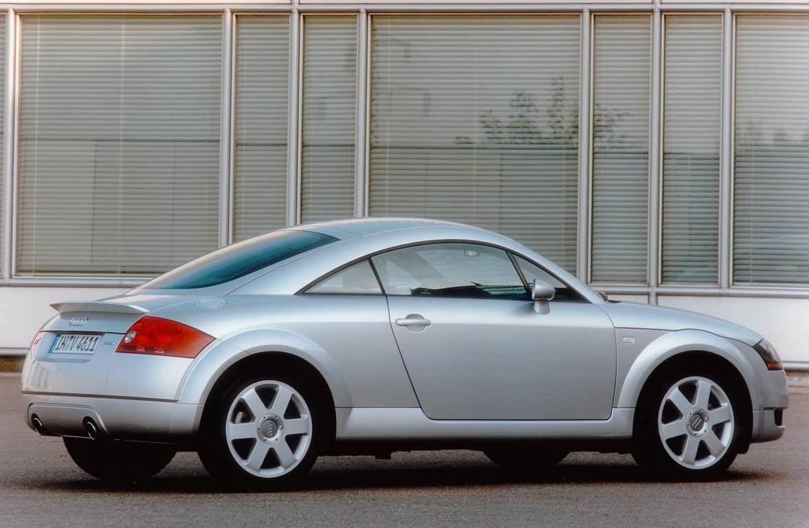 image of a vintage silver audi tt car exterior