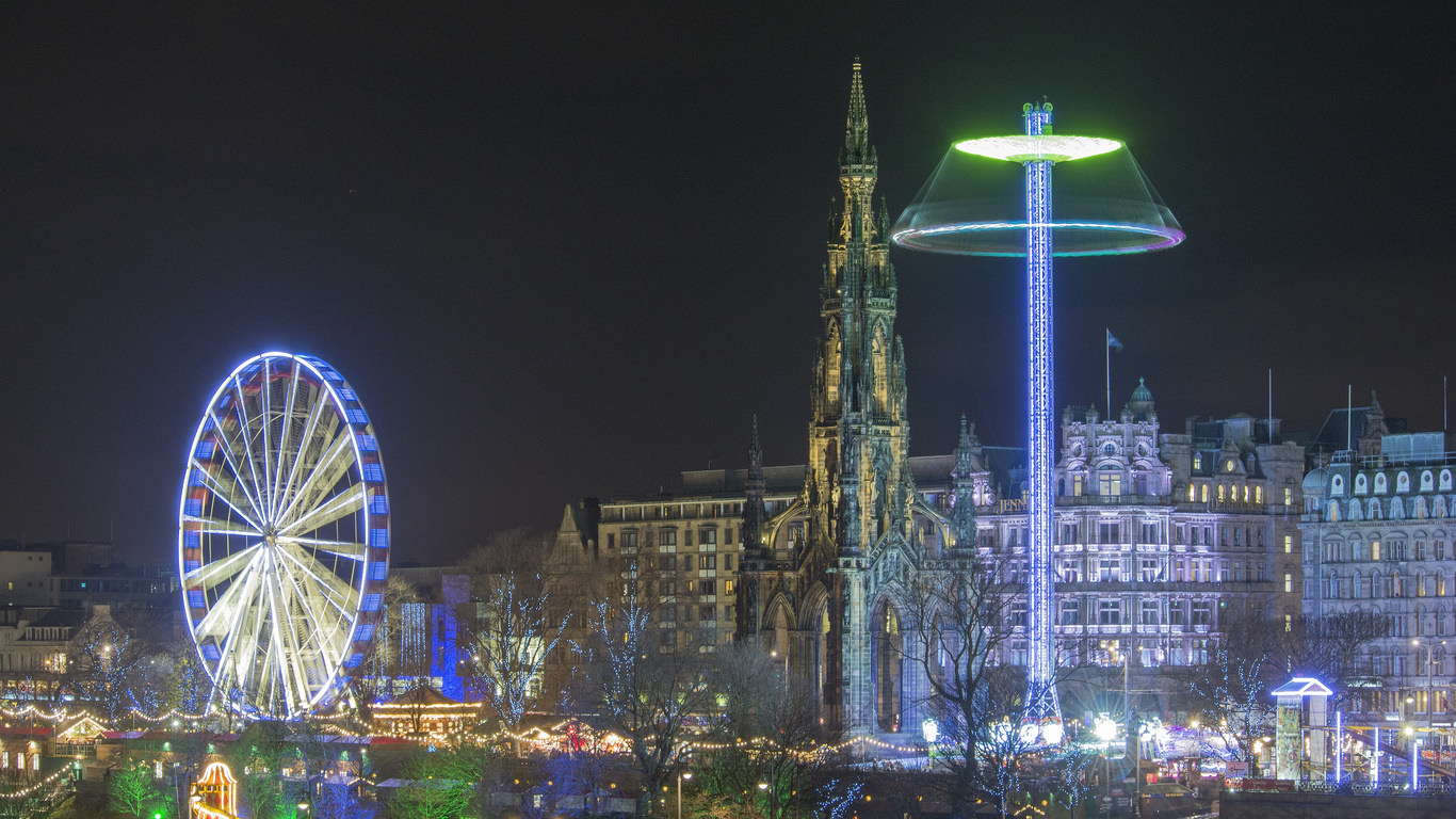 image of a city skyline at night