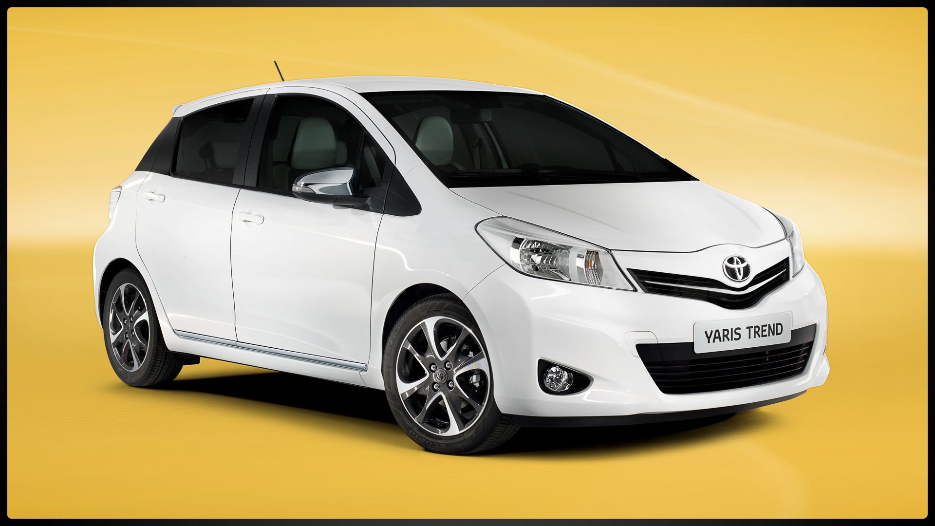 White Toyota Yaris a national best selling car