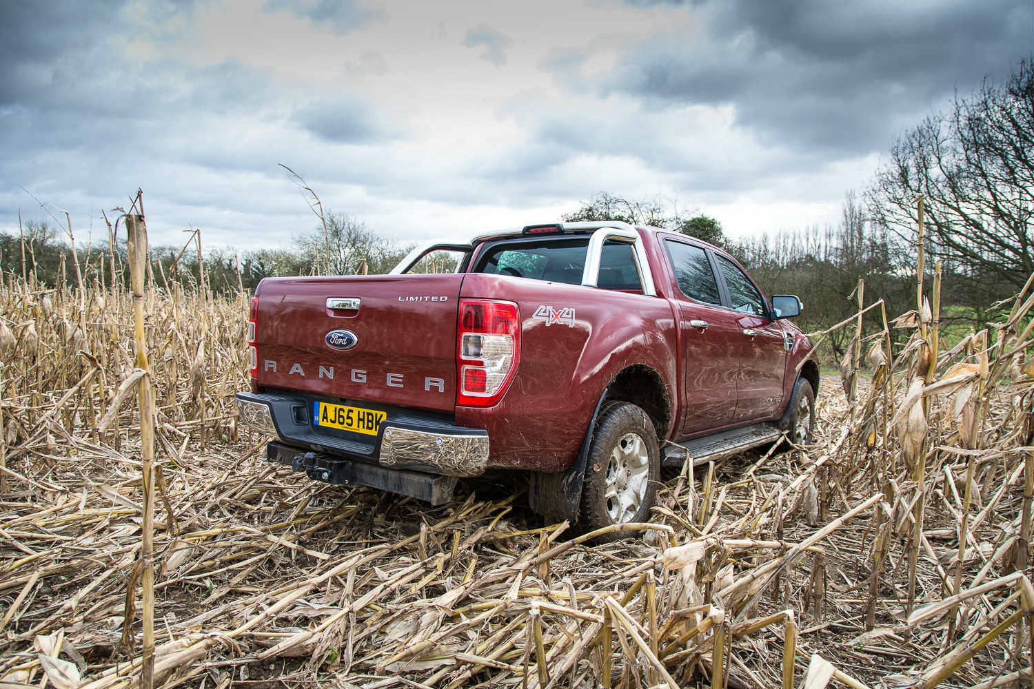 image of a red ford ranger car exterior