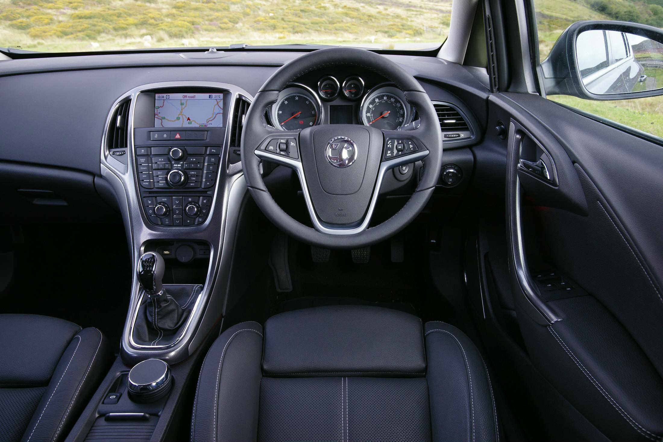 Vauxhall Astra drivers seat interior design