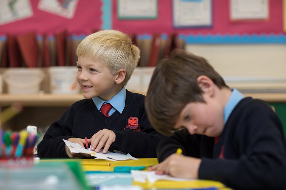 Children learning at Cargilfield School