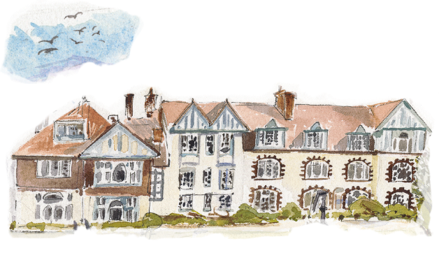 Watercolour painting of our private prep school in Edinburgh