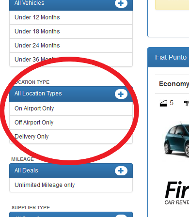 location type screenshot location filter