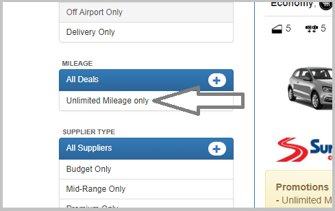 Clarify Mileage filter