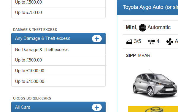 excess level filter excess filter