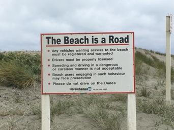 beach road sign Beach road