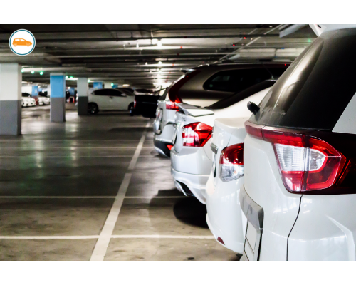 cars in parking garage parked cars in garage