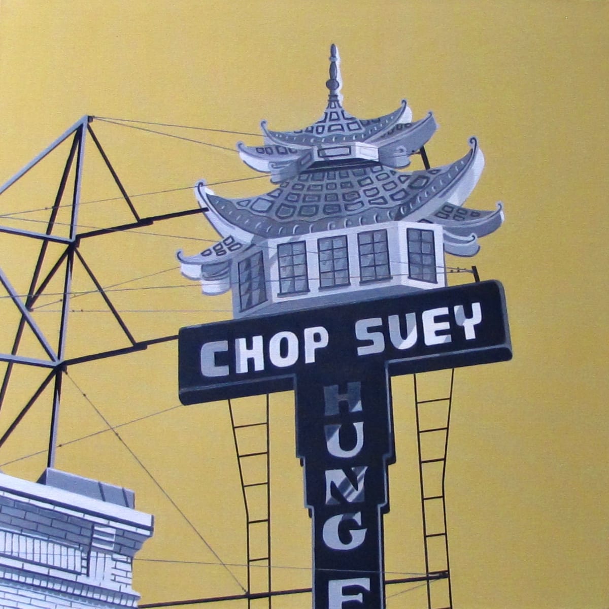 Hung Far Low, 24 x 24 in, Oil on Canvas