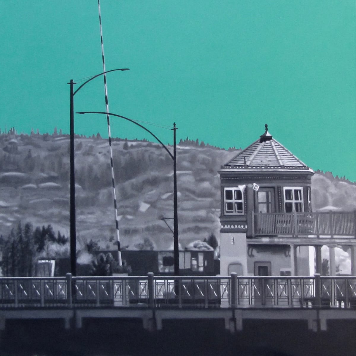 Burnside Bridge, 36 x 36 in, Oil on Canvas