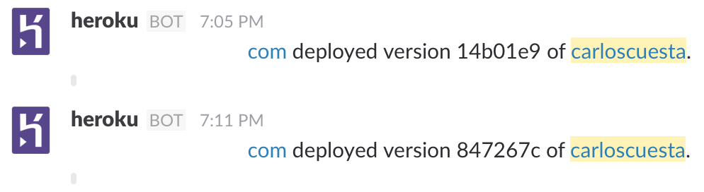 Carlos Cuesta - Heroku Deploy