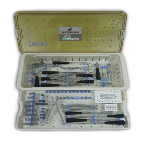 Caja de Instrumental para Columna Cervical Osteom.