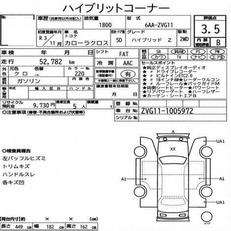 Auction Sheet