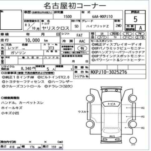 Auction Sheet