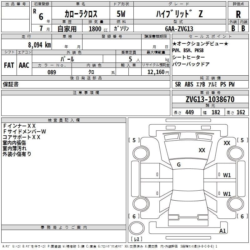 Auction Sheet