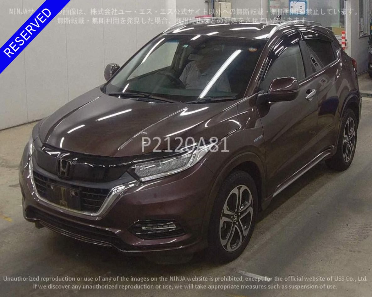 HONDA VEZEL 2019 Z LEATHER H*SENSING BROWN