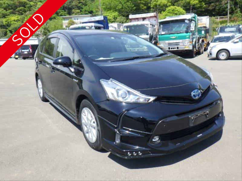 TOYOTA PRIUS ALPHA 2016 S TOURING LED BLACK