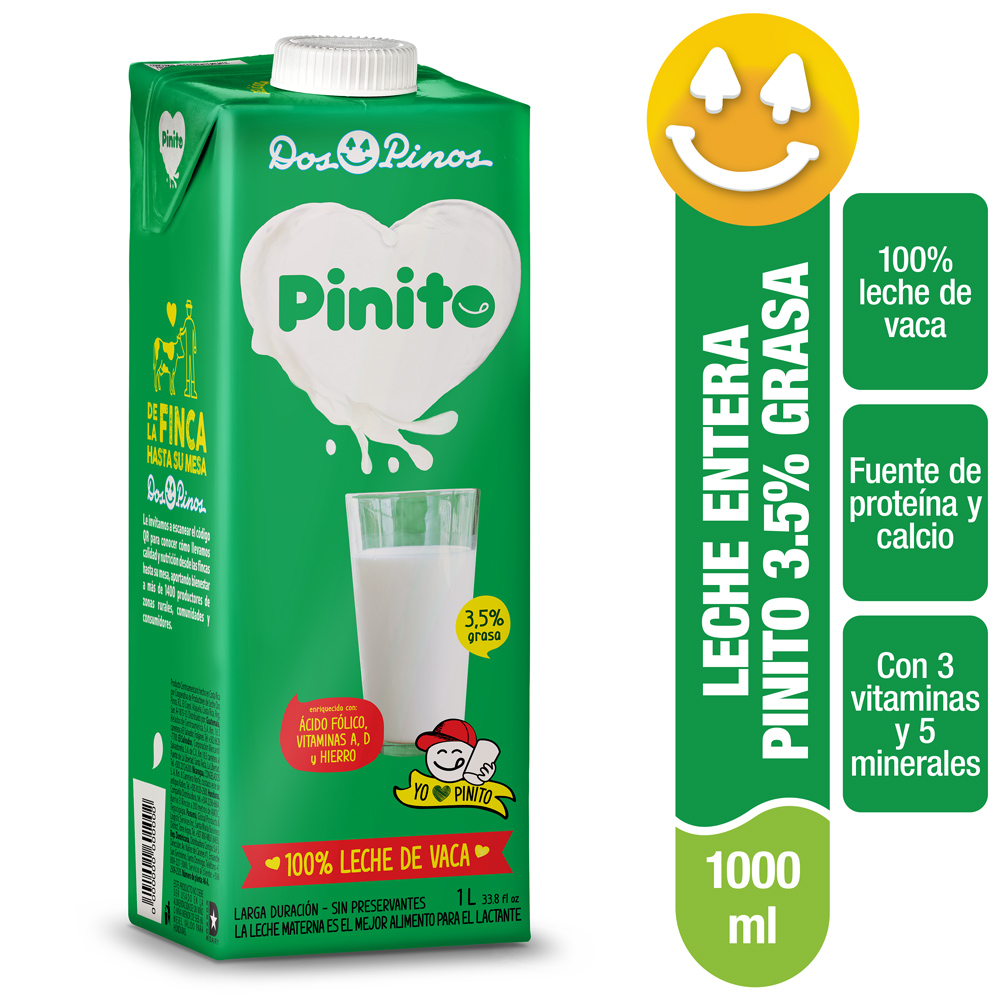Pinito Raspa Leche Entera Dos Pinos Pinito 1000ml