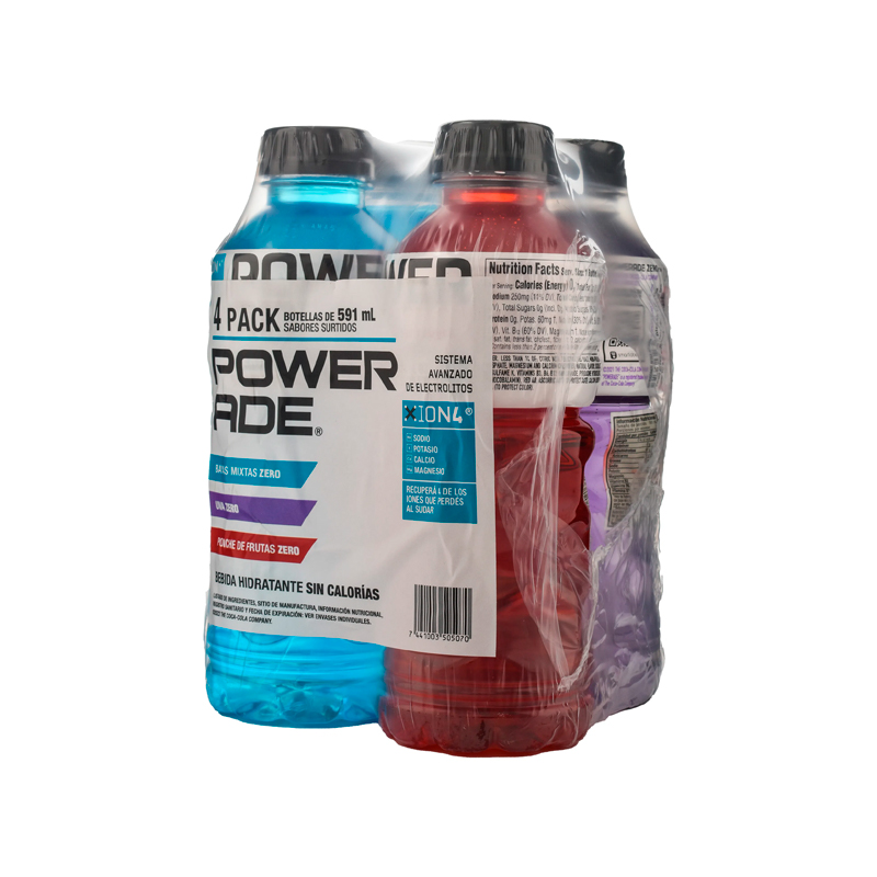 Powerade Code Bar 4Pack Powerade Coca Cola Zero Mix 591Ml