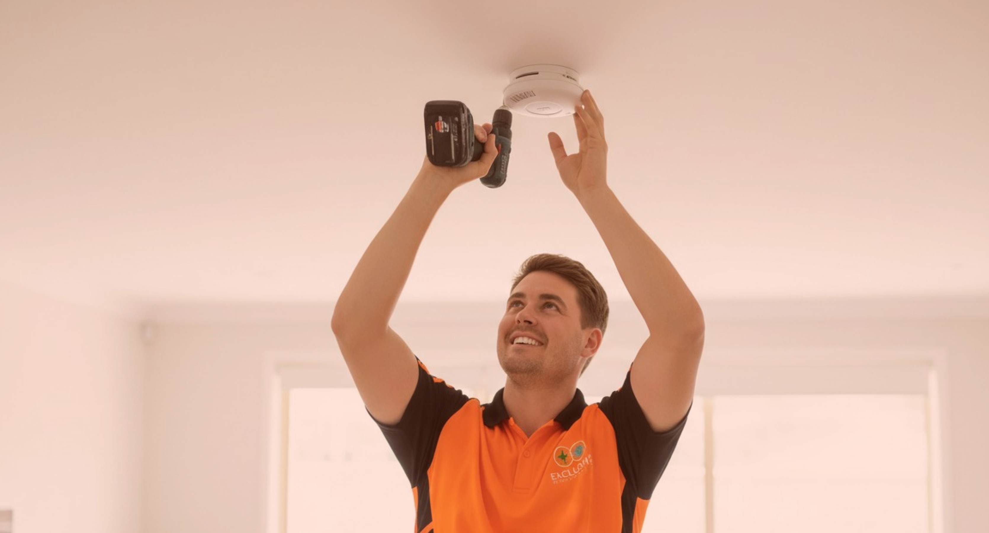 Smoke alarm installations by Exclusive Electrical, highlighting modern ceiling-mounted smoke detectors, professional fitting, and reliable home safety solutions.