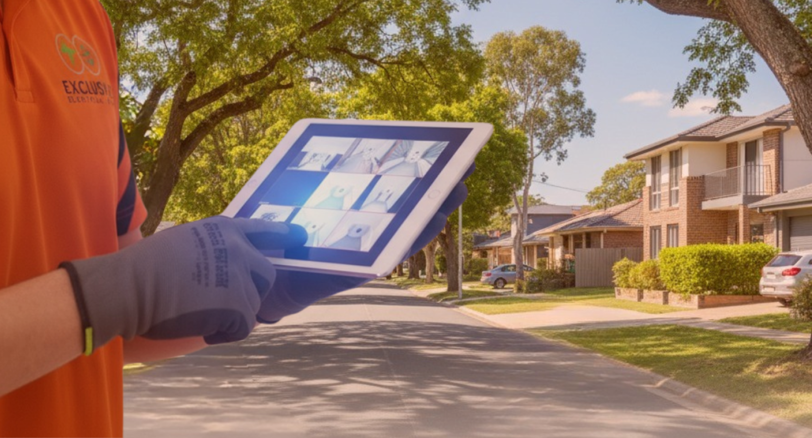 Electrician installing interconnected smoke alarms in Brisbane Inner Suburbs home for QLD compliance
