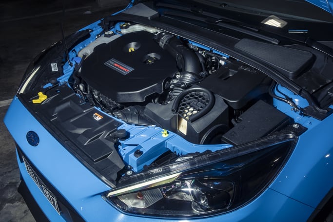 It’s matched with a six-speed manual gearbox (only), driving all four wheels.