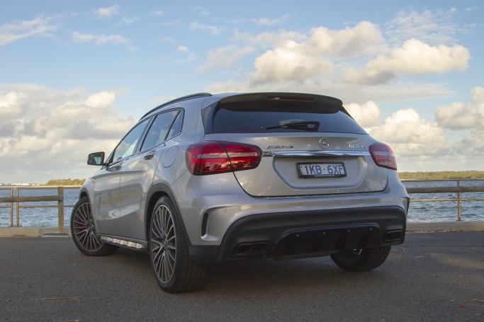 The GLA45 isn't a looker, but then, none of the GLAs are. (image: Peter Anderson)