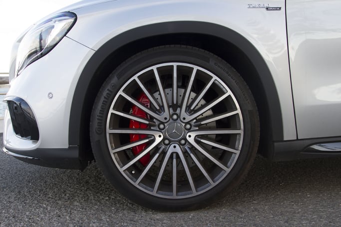 Packed into the GLA's kit bag are 20-inch alloy wheels. (image: Peter Anderson)