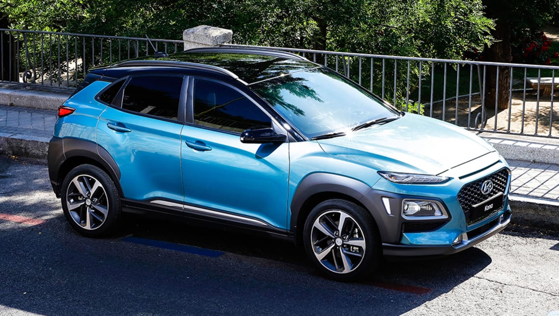 Hyundai Kona 2017 Suv Revealed Car News Carsguide The Mid And Top Spec Kona Will Run Hyundai S Direct Injection 1 6 Litre Turbocharged Four Potter That Curly Used In Tucson