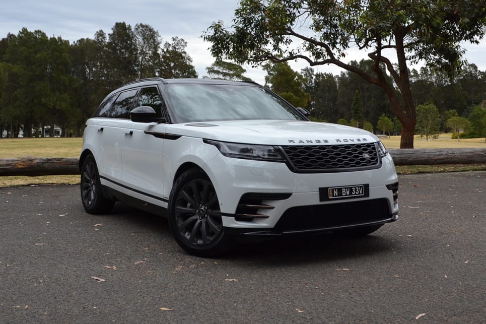 range rover velar white and black