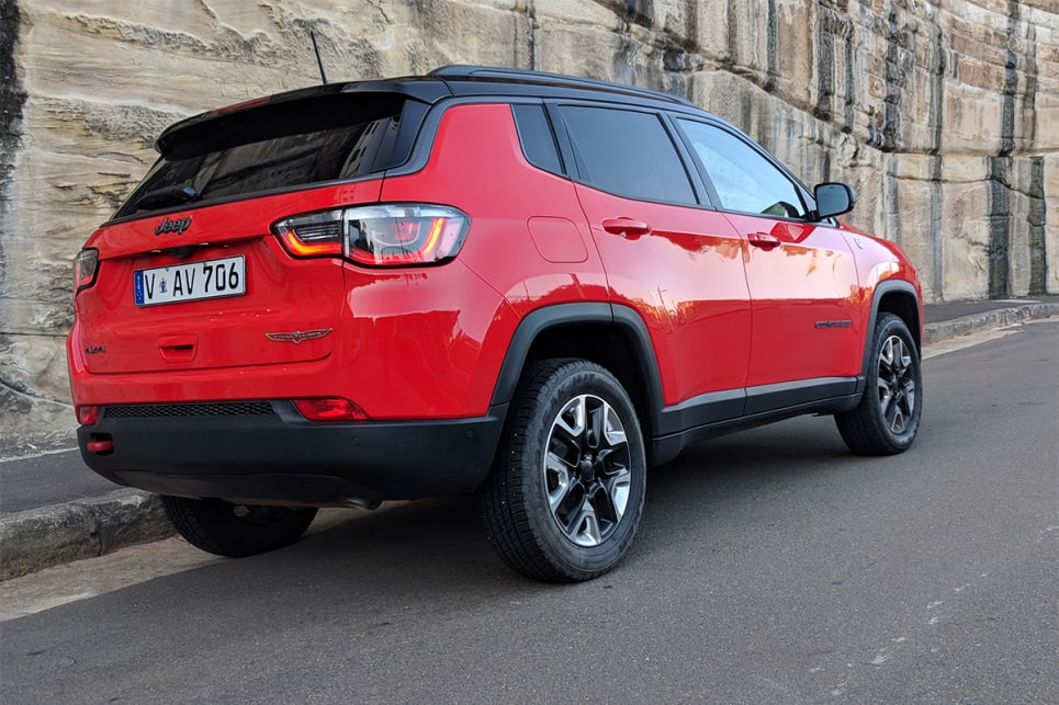 jeep compass trailhawk 2018 review carsguide jeep compass size