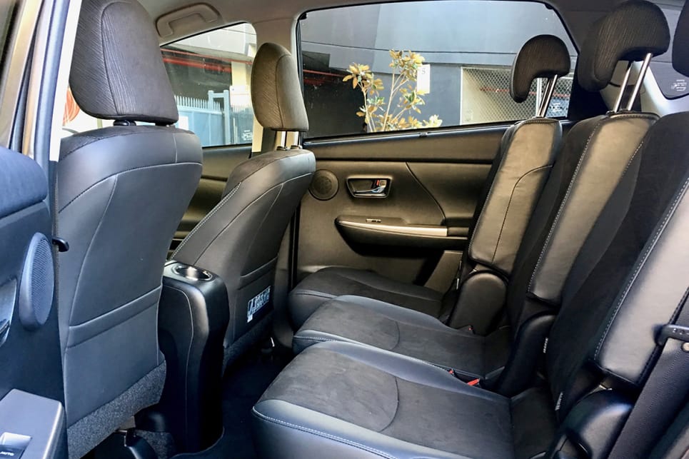 Toyota Prius V 2018 Review Carsguide The Seats In Second Row Are Sculpted Individually Meaning That They Feel Made For