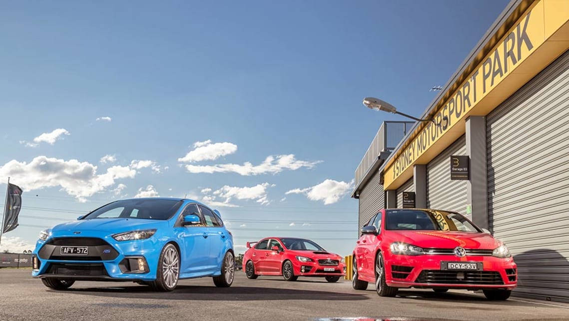 Ford Focus Rs Volkswagen Golf R And Subaru Wrx Sti 2016 Review Ford Focus Rs Volkswagen Golf R And Subaru Wrx Sti 2016 Review