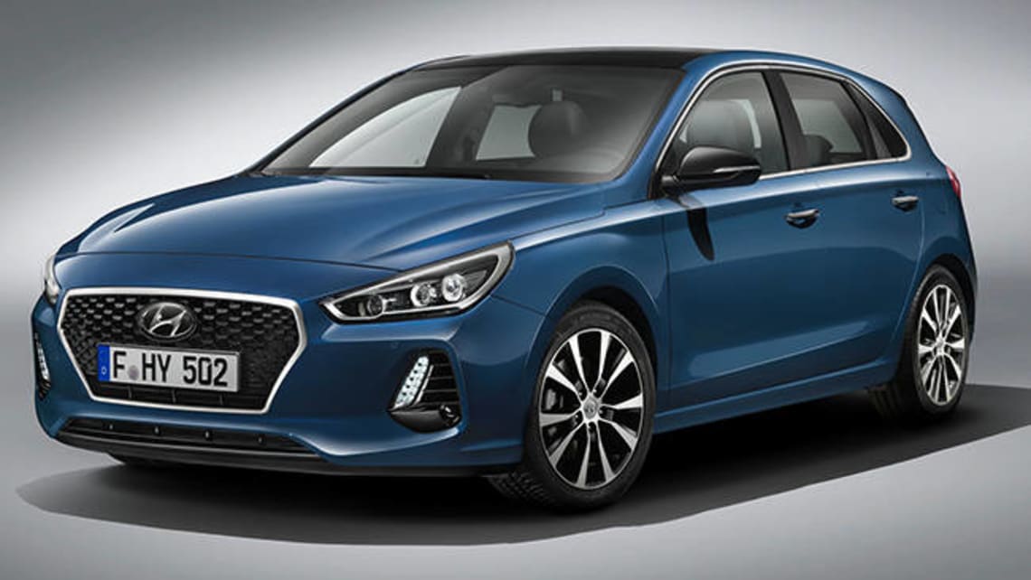 Hyundai i30 blue 2017 hatchback %284%29