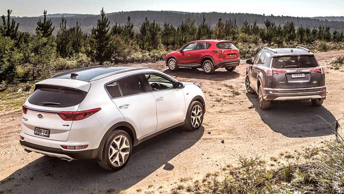 тойота рав 4 и киа спортейдж