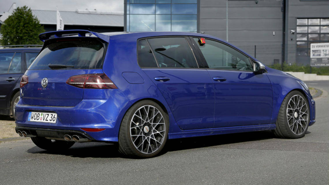 VW Golf R400 spied testing - Car News | CarsGuide