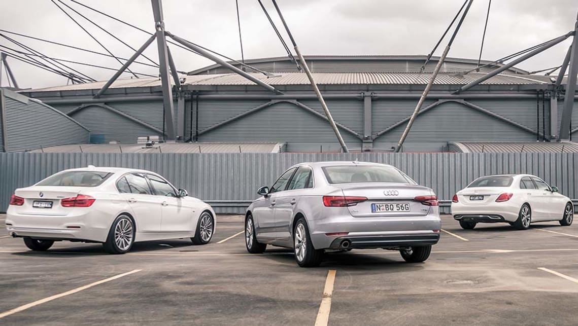 Audi A4 Bmw 3 Series And Mercedes C Class 2016 Review Carsguide