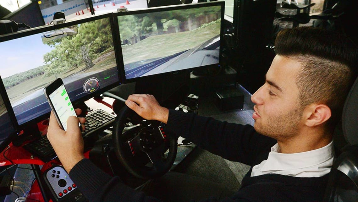 Porsche Driving School >> Simulator demonstrates dangers of texting while driving ... Porsche Driving School >> Simulator demonstrates dangers of texting while driving ...