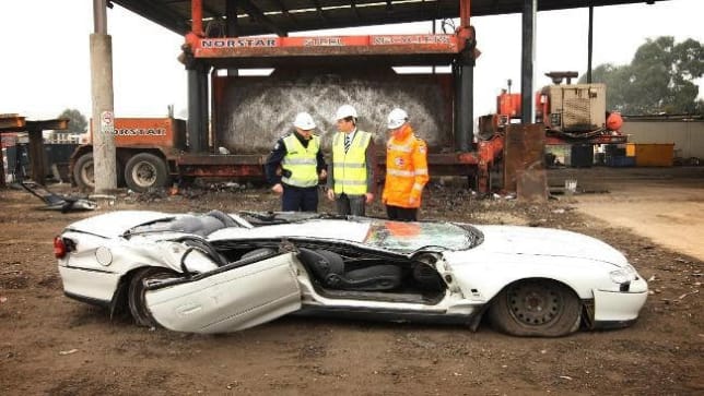 Crushing hoons - Car News | CarsGuide Crushing hoons - Car News | CarsGuide
