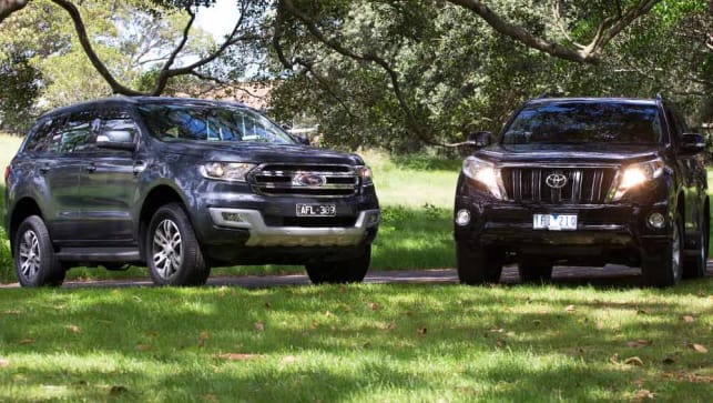 Ford Everest vs Toyota Land Cruiser Prado Review | CarsGuide