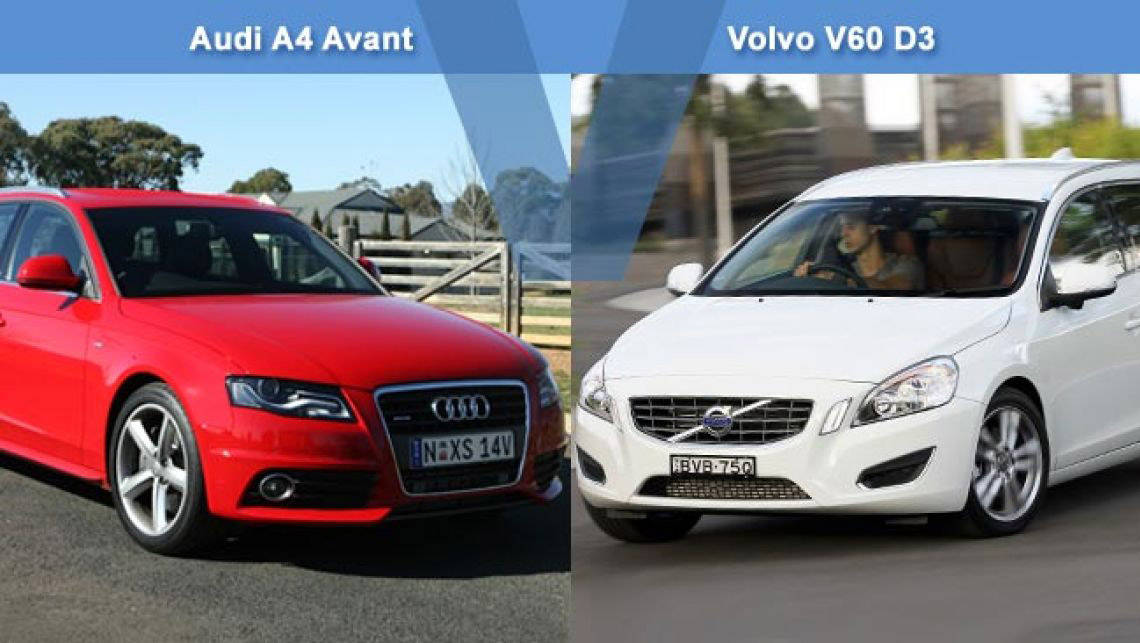 Audi A4 Avant 2.0 TDI vs Volvo V60 D3 Review CarsGuide